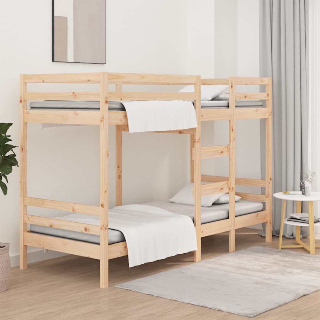 Lit superposé sans matelas 75x190 cm bois de pin massif - XIOS