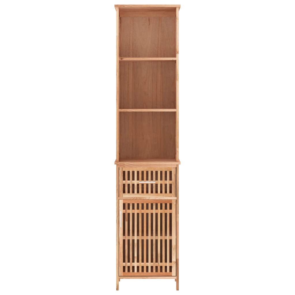Armoire de salle de bain 42x29x182 cm Bois massif de noyer - XIOS