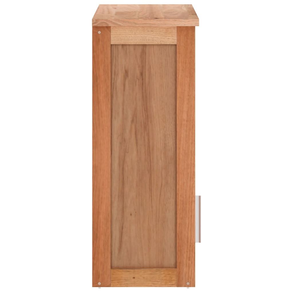 Armoire murale de salle de bain 42x23x60cm Bois massif de noyer - XIOS