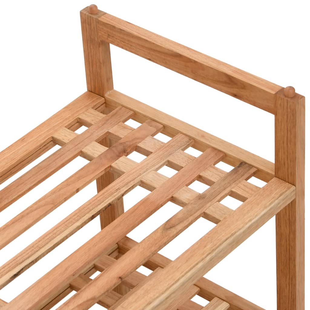 Étagères à chaussures 2 pcs 69x27x41 cm Bois massif de noyer - XIOS