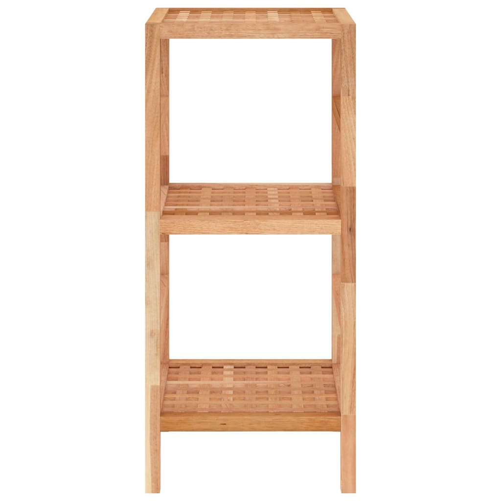 Étagère de salle de bain 35,5x35,5x79 cm Bois massif de noyer - XIOS