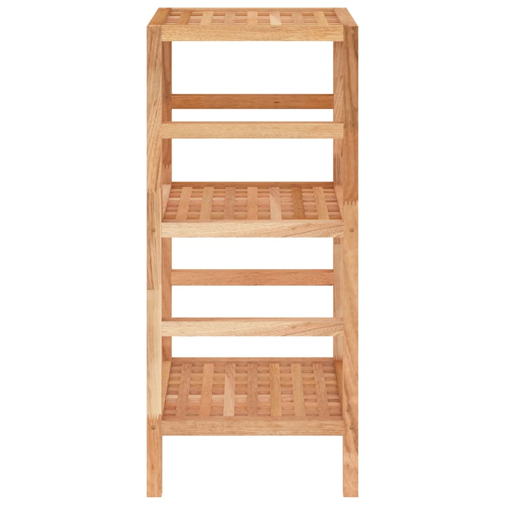 Étagère de salle de bain 35,5x35,5x79 cm Bois massif de noyer - XIOS