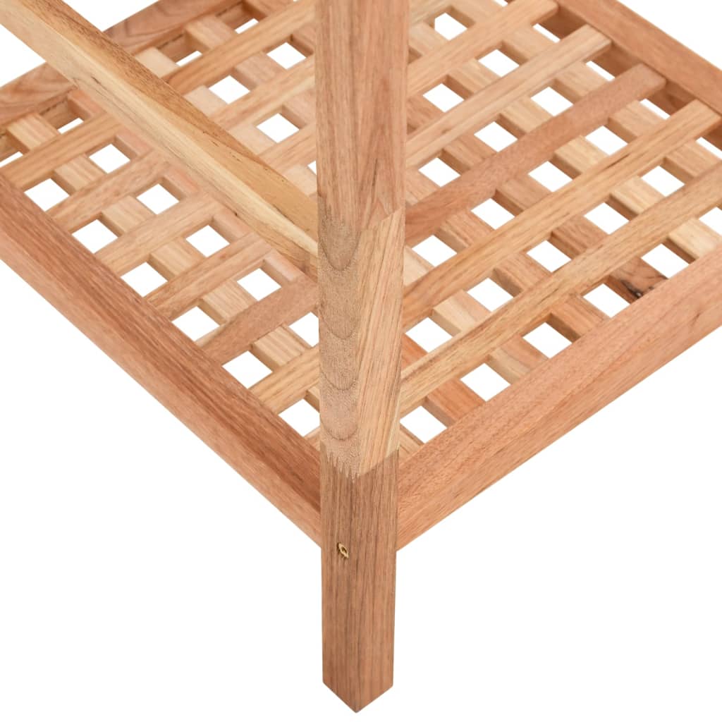 Étagère de salle de bain 35,5x35,5x79 cm Bois massif de noyer - XIOS