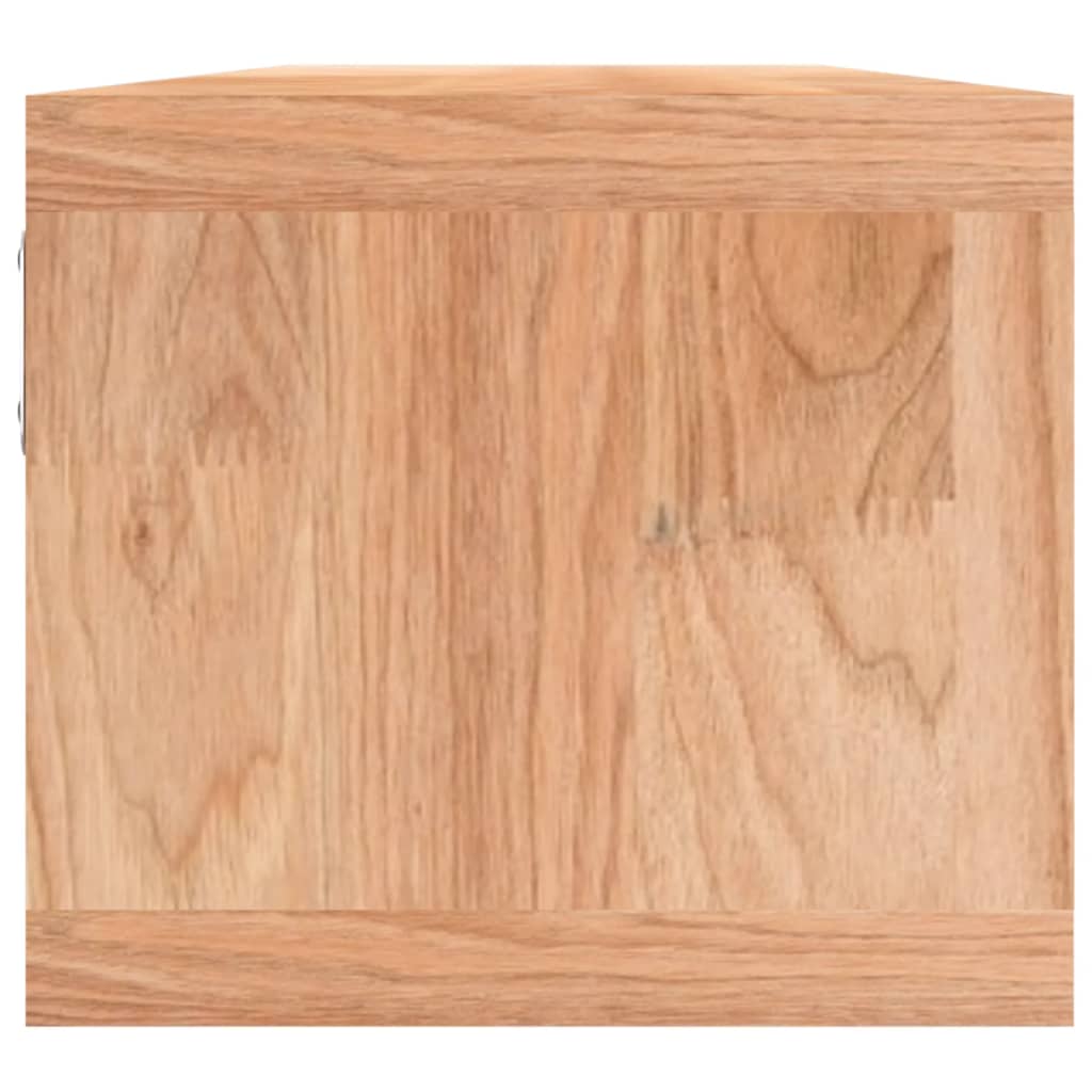 Étagère murale avec paniers 62x18x16 cm Bois massif de noyer - XIOS