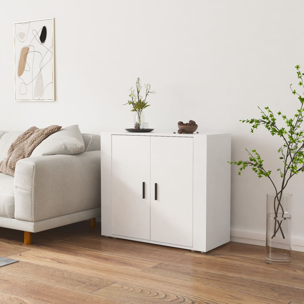 Buffet Blanc 80x33x70 cm Bois d'ingénierie - XIOS