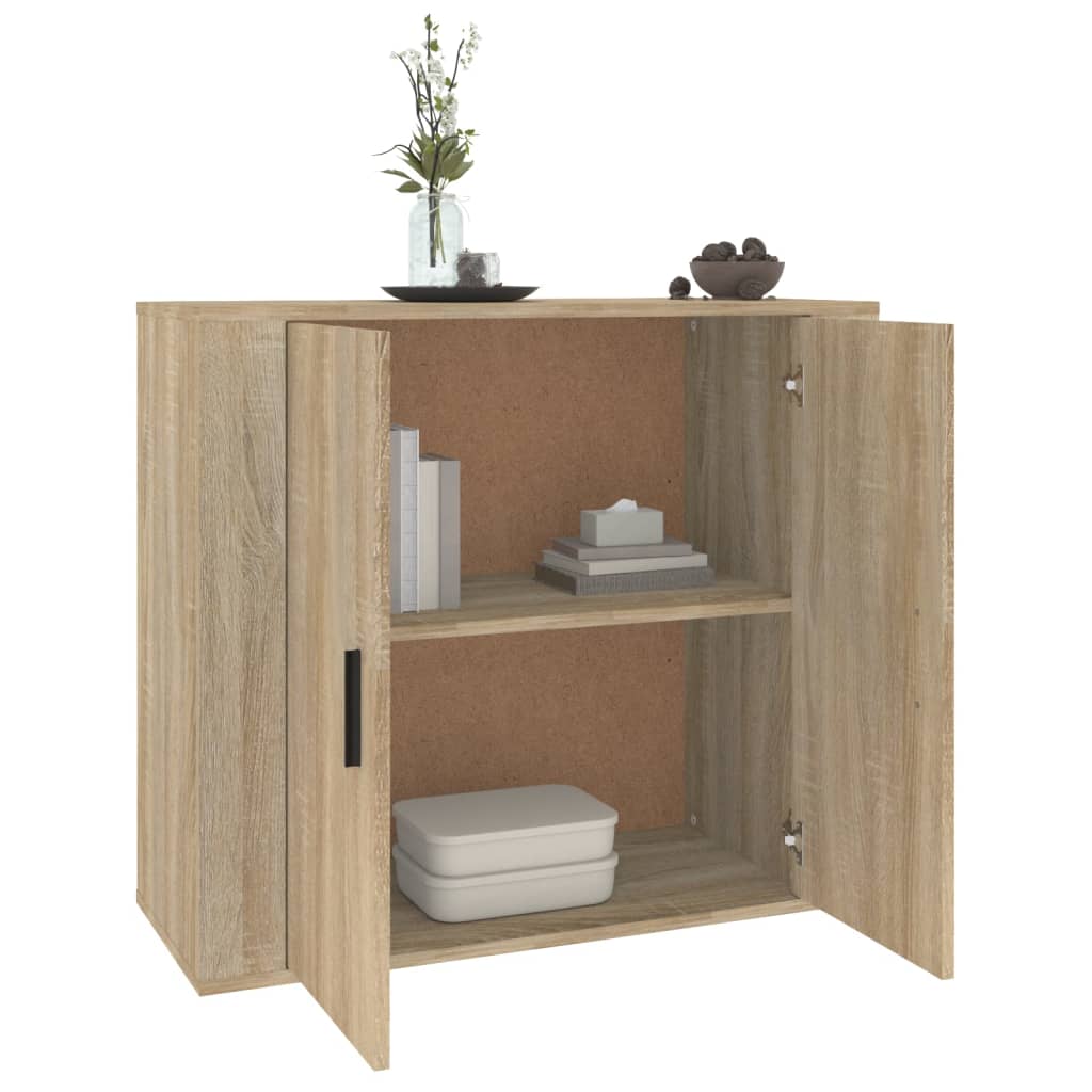 Buffet Chêne sonoma 80x33x70 cm Bois d'ingénierie - XIOS