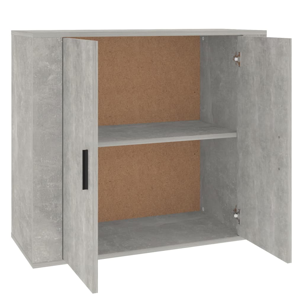 Buffet Gris béton 80x33x70 cm Bois d'ingénierie - XIOS