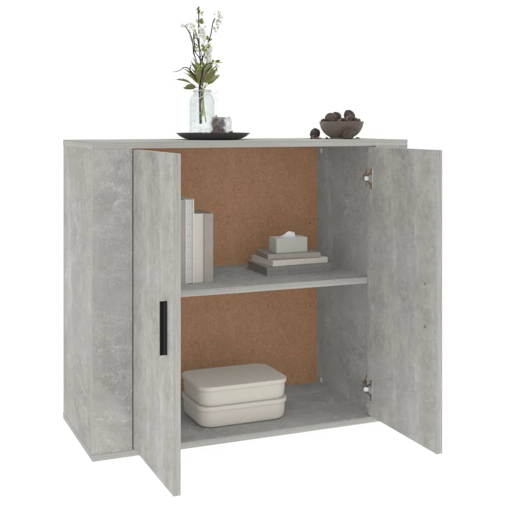 Buffet Gris béton 80x33x70 cm Bois d'ingénierie - XIOS