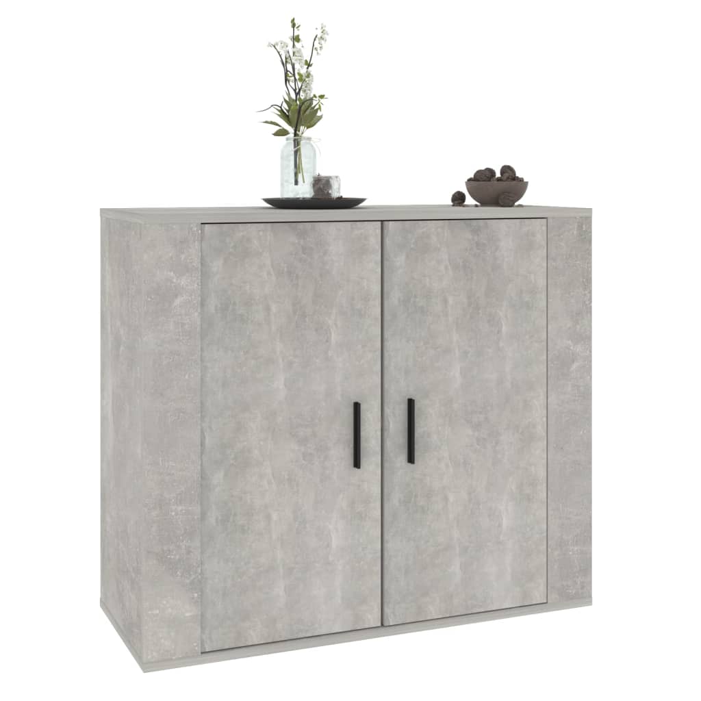 Buffet Gris béton 80x33x70 cm Bois d'ingénierie - XIOS