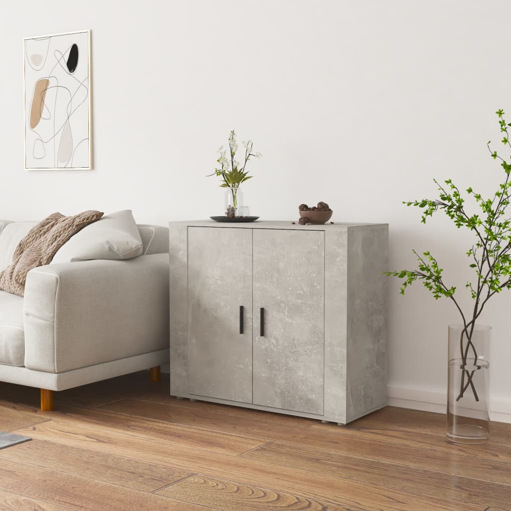Buffet Gris béton 80x33x70 cm Bois d'ingénierie - XIOS