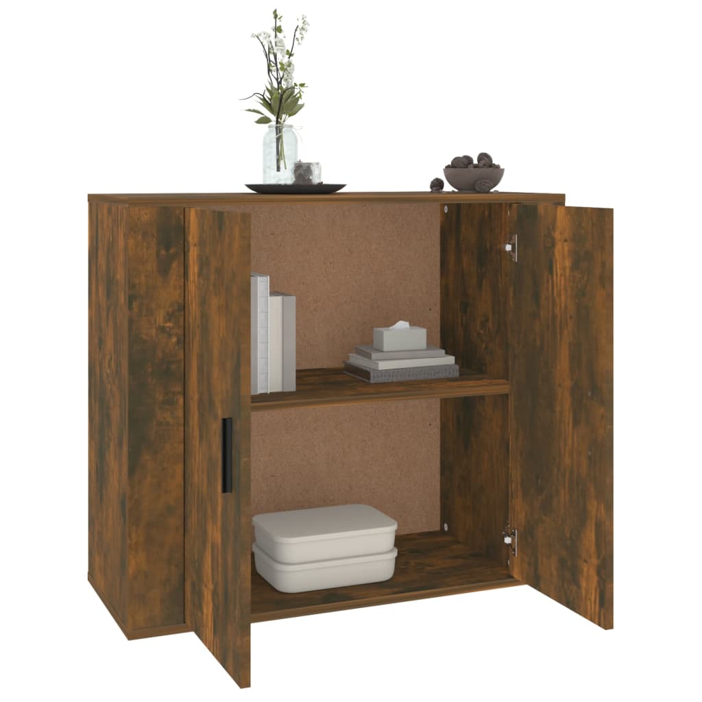 Buffet Chêne fumé 80x33x70 cm Bois d'ingénierie - XIOS