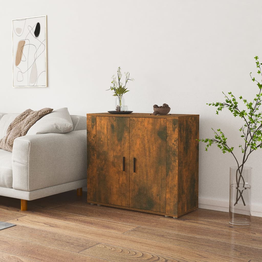 Buffet Chêne fumé 80x33x70 cm Bois d'ingénierie - XIOS