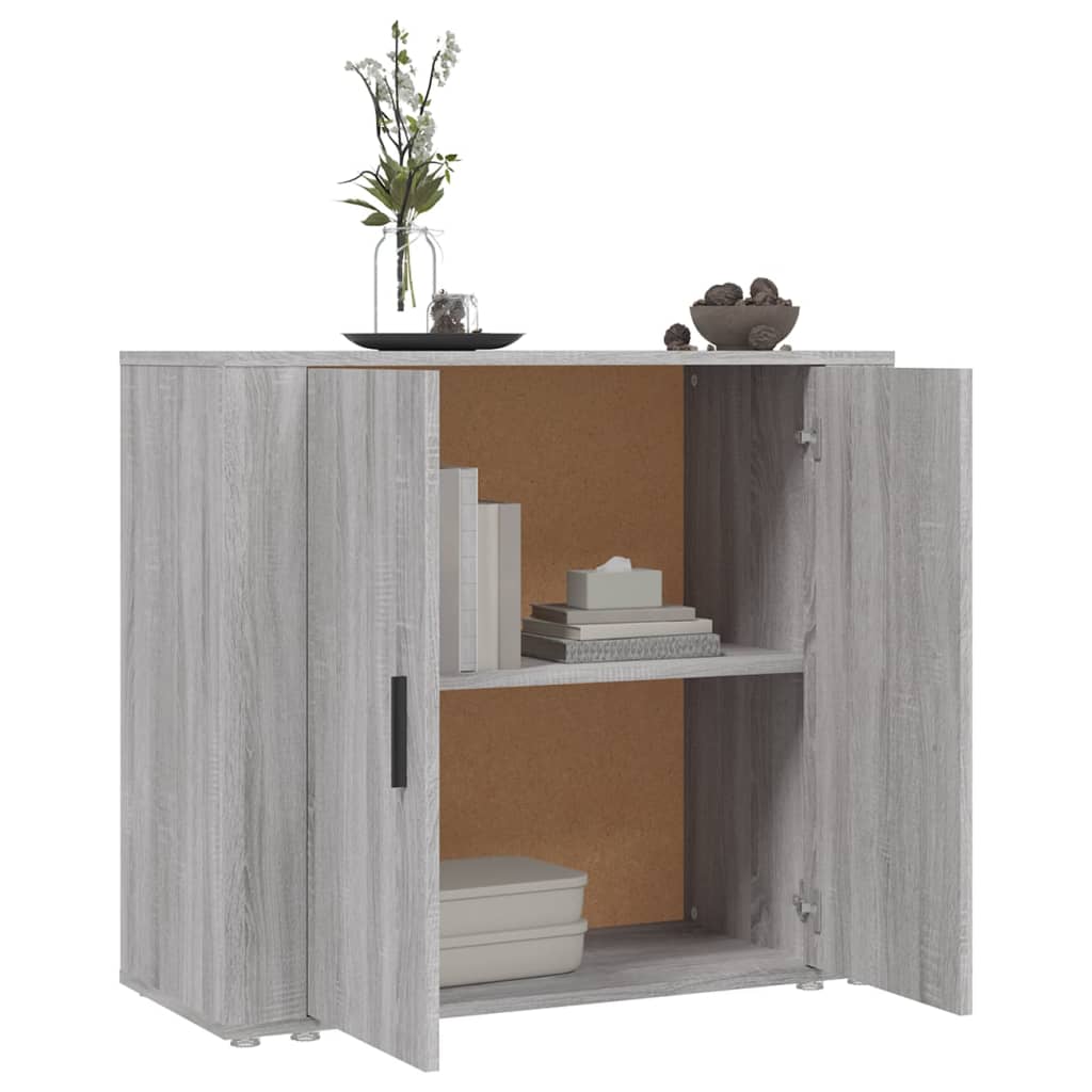 Buffet Sonoma gris 80x33x70 cm Bois d'ingénierie - XIOS