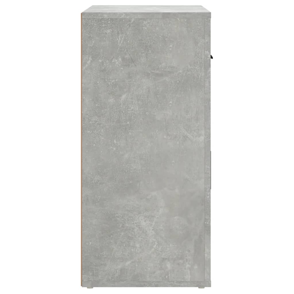 Buffet Gris béton 80x33x70 cm Bois d'ingénierie