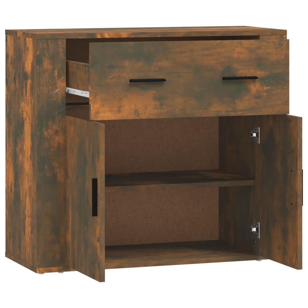 Buffet Chêne fumé 80x33x70 cm Bois d'ingénierie - XIOS