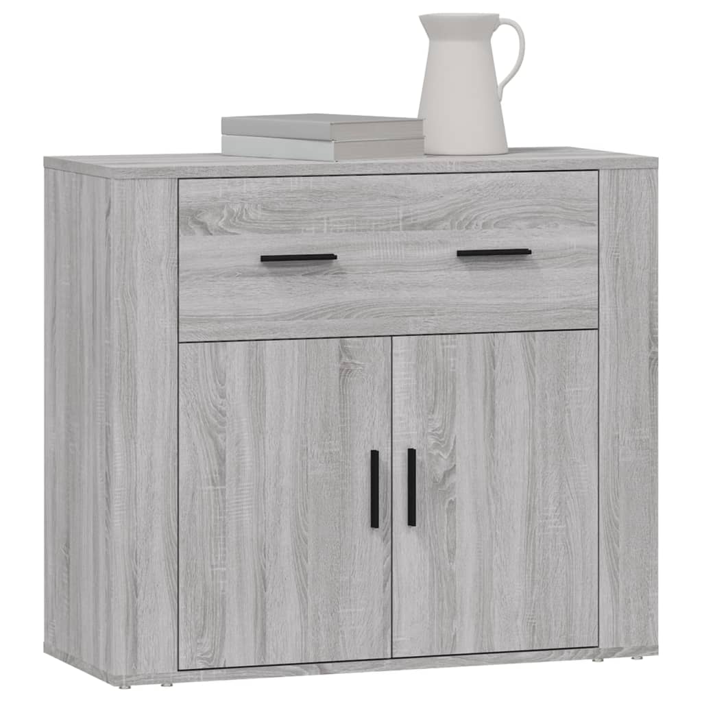 Buffet Sonoma gris 80x33x70 cm Bois d'ingénierie