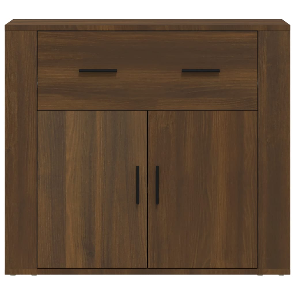 Buffet Chêne marron 80x33x70 cm Bois d'ingénierie - XIOS