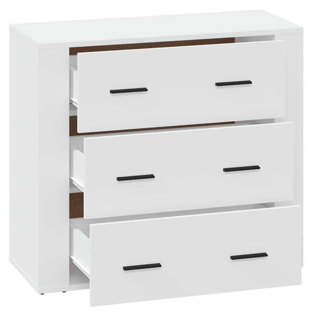 Buffet Blanc 80x33x70 cm Bois d'ingénierie - XIOS