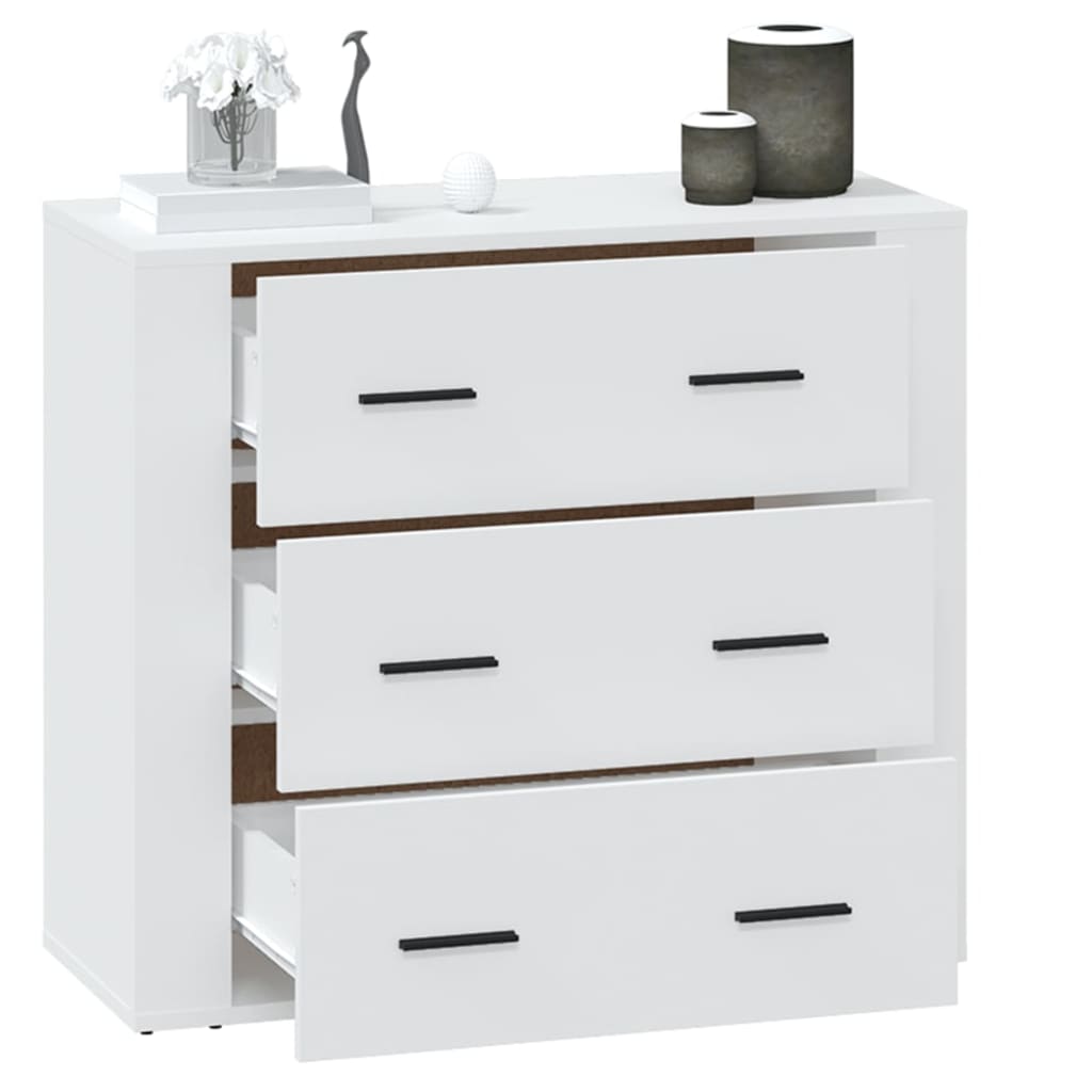 Buffet Blanc 80x33x70 cm Bois d'ingénierie - XIOS