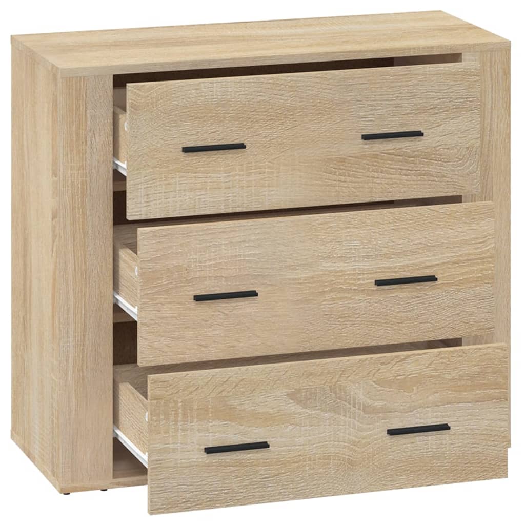 Buffet Chêne sonoma 80x33x70 cm Bois d'ingénierie - XIOS