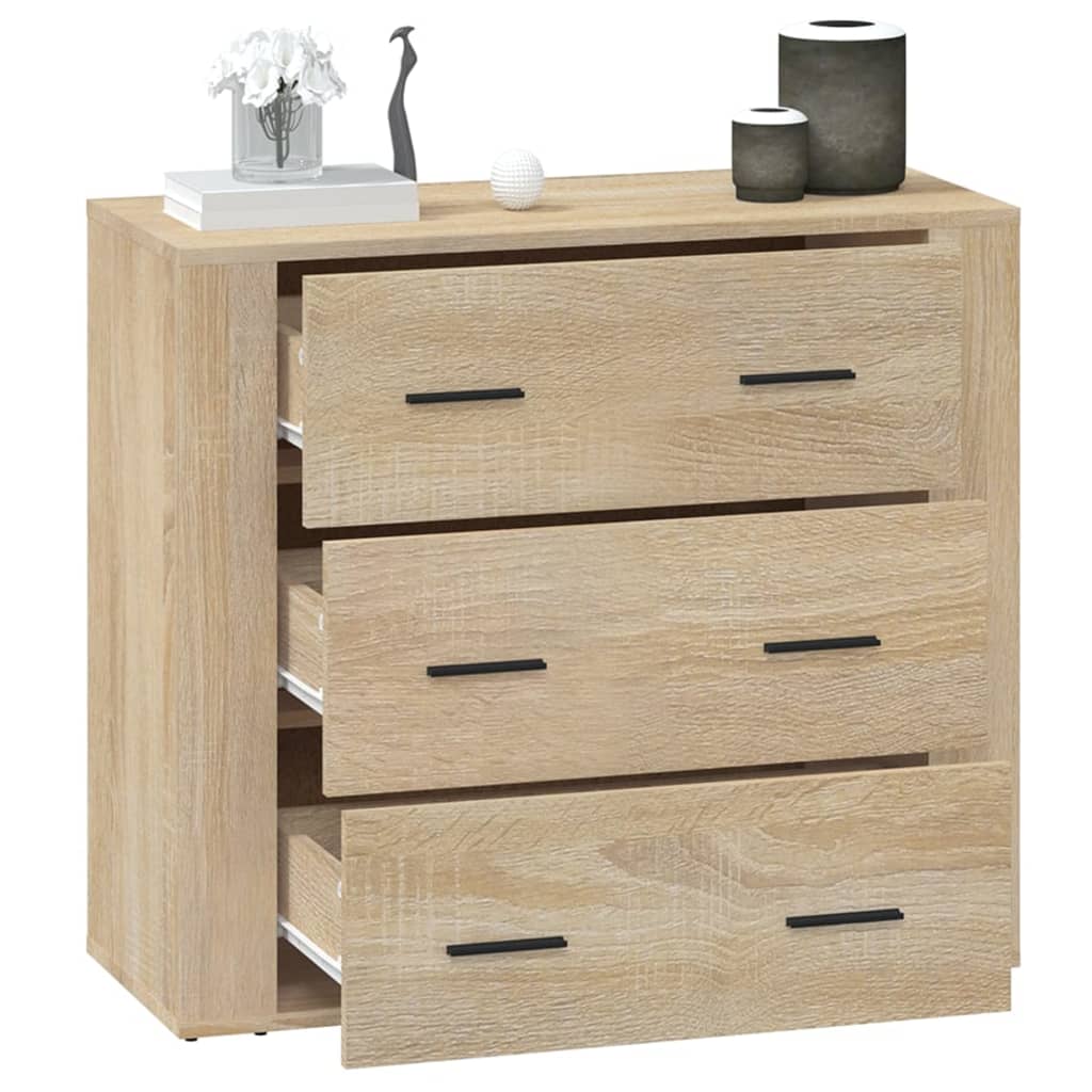Buffet Chêne sonoma 80x33x70 cm Bois d'ingénierie - XIOS