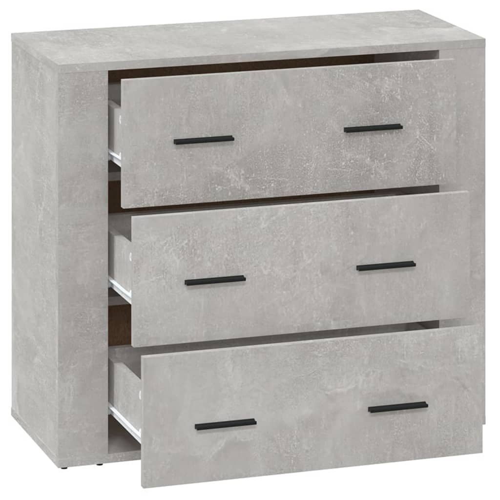 Buffet Gris béton 80x33x70 cm Bois d'ingénierie - XIOS
