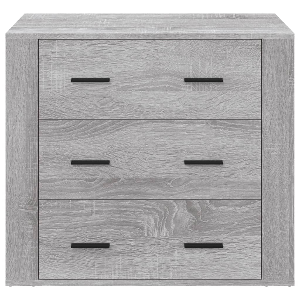Buffet Sonoma gris 80x33x70 cm Bois d'ingénierie - XIOS