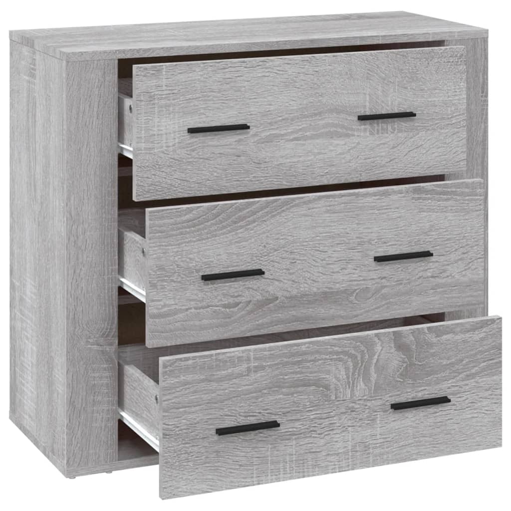 Buffet Sonoma gris 80x33x70 cm Bois d'ingénierie - XIOS
