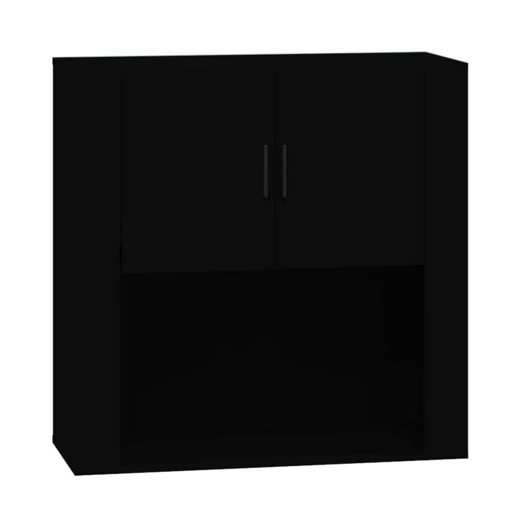 Armoire murale Noir 80x33x80 cm Bois d'ingénierie - XIOS
