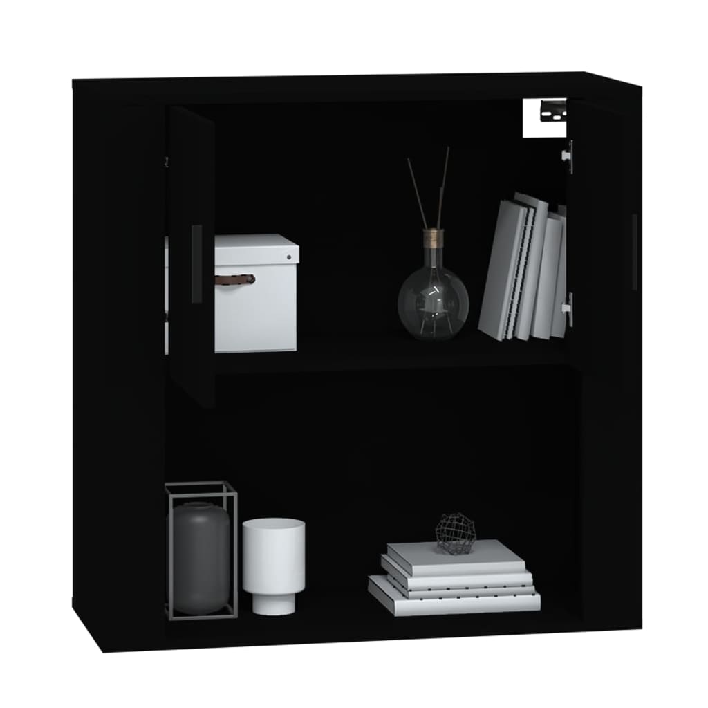 Armoire murale Noir 80x33x80 cm Bois d'ingénierie - XIOS