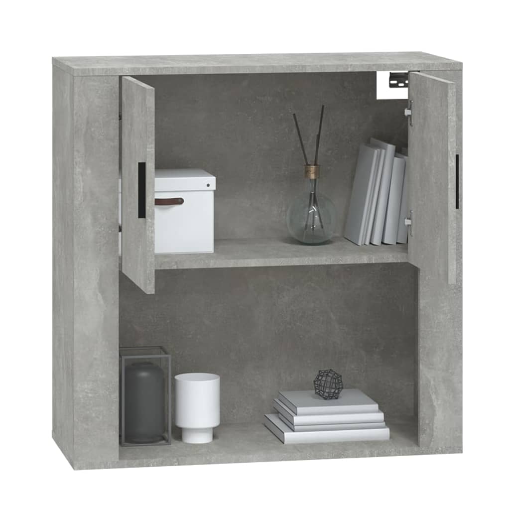 Armoire murale Gris béton 80x33x80 cm Bois d'ingénierie - XIOS