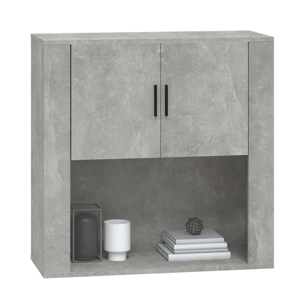 Armoire murale Gris béton 80x33x80 cm Bois d'ingénierie - XIOS