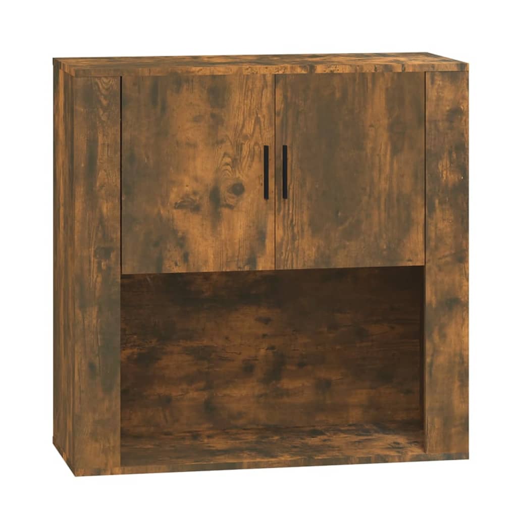 Armoire murale Chêne fumé 80x33x80 cm Bois d'ingénierie - XIOS