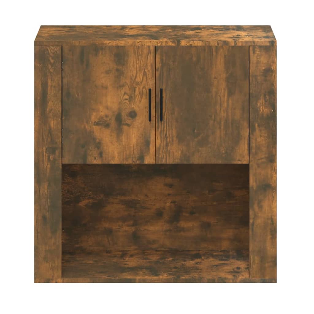 Armoire murale Chêne fumé 80x33x80 cm Bois d'ingénierie - XIOS