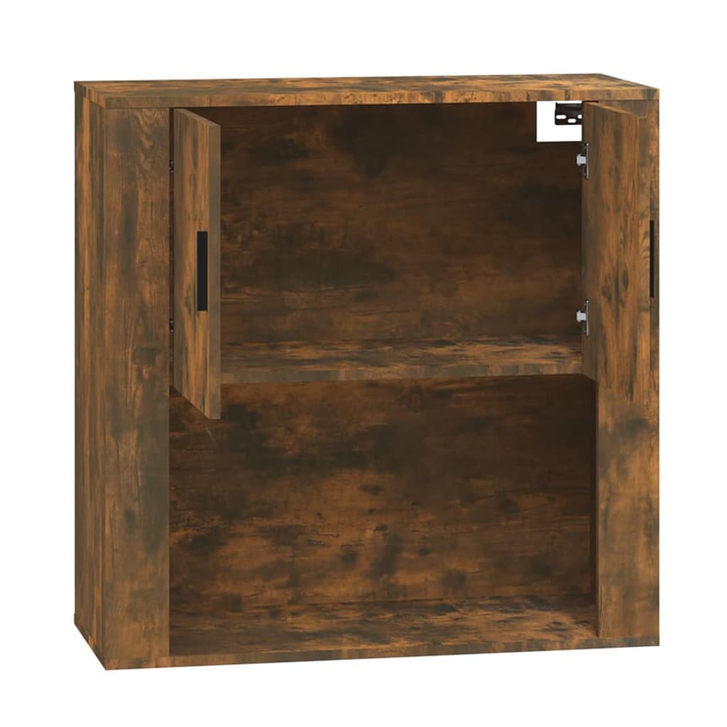 Armoire murale Chêne fumé 80x33x80 cm Bois d'ingénierie - XIOS