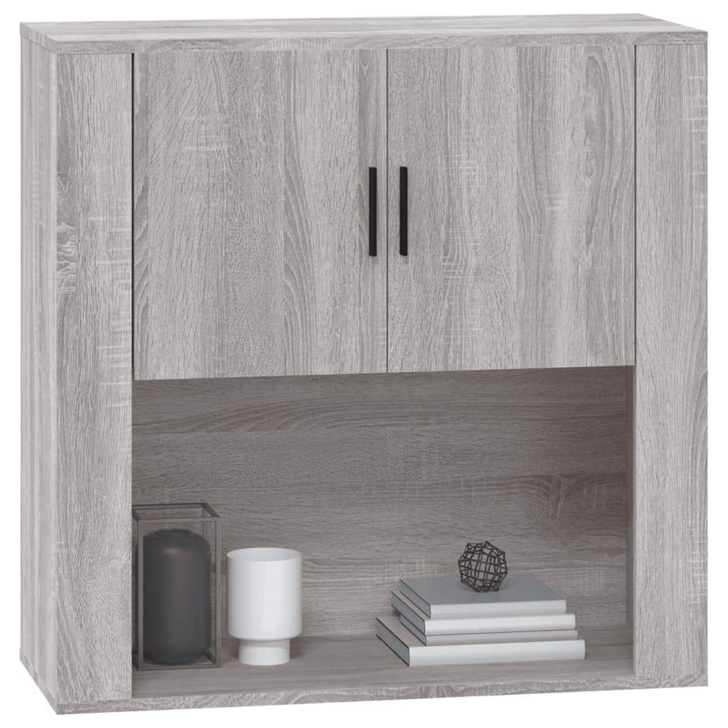 Armoire murale Sonoma gris 80x33x80 cm Bois d'ingénierie - XIOS