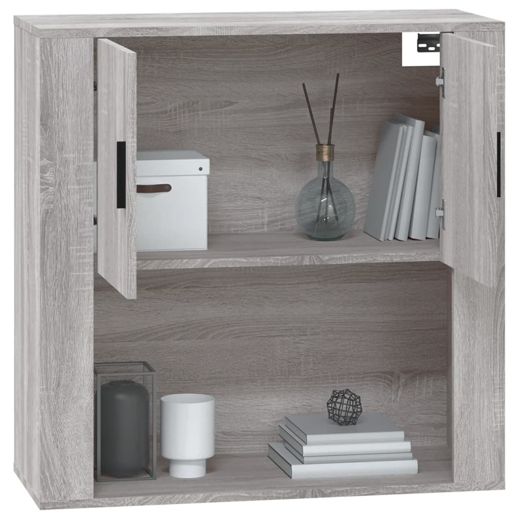 Armoire murale Sonoma gris 80x33x80 cm Bois d'ingénierie - XIOS