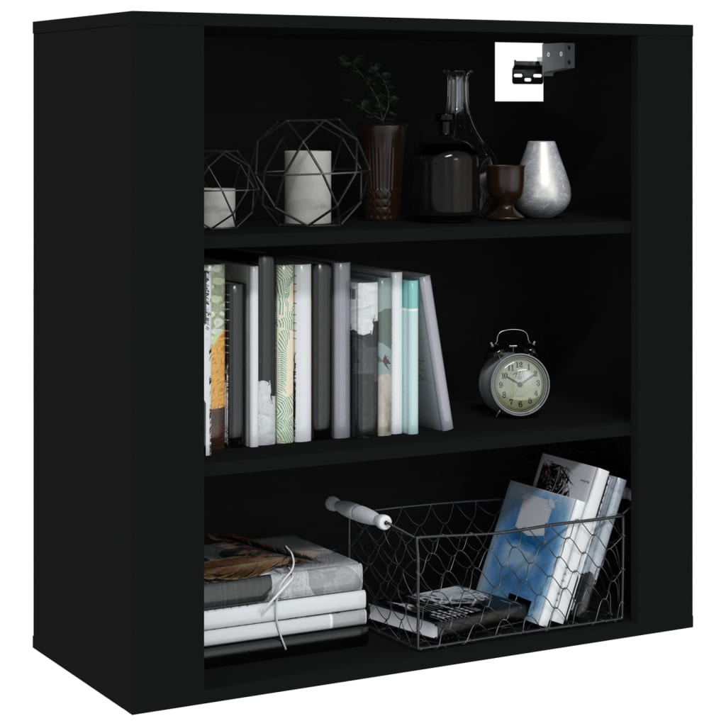 Armoire murale Noir 80x33x80 cm Bois d'ingénierie - XIOS
