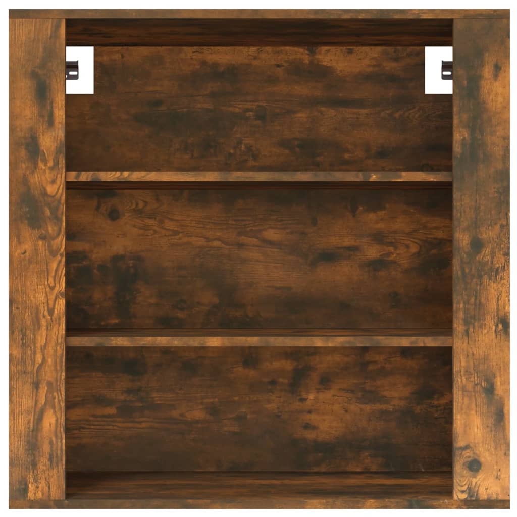Armoire murale Chêne fumé 80x33x80 cm Bois d'ingénierie - XIOS