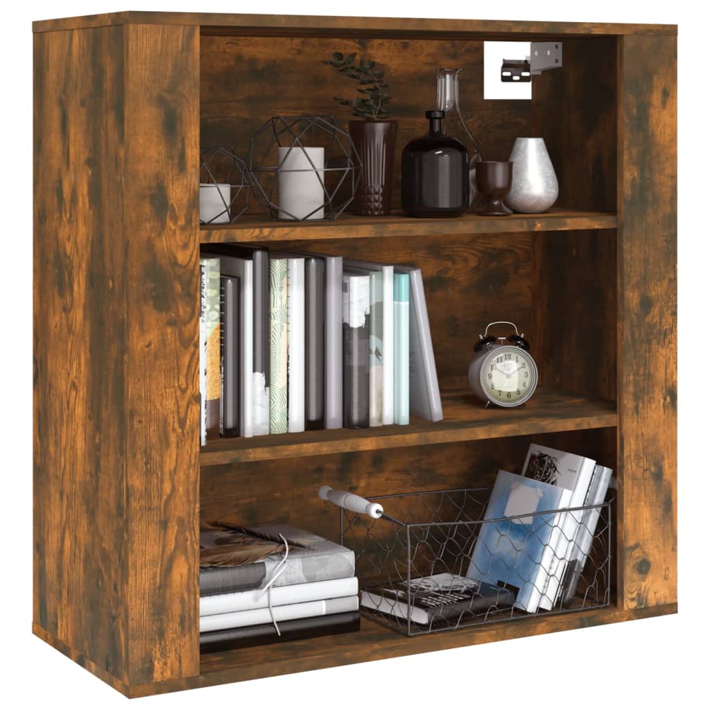 Armoire murale Chêne fumé 80x33x80 cm Bois d'ingénierie - XIOS