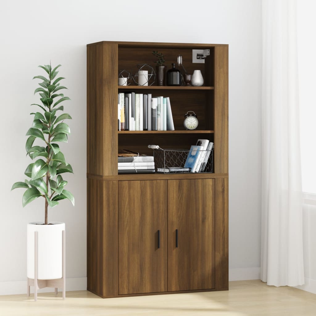 Armoire murale Chêne marron 80x33x80 cm Bois d'ingénierie - XIOS