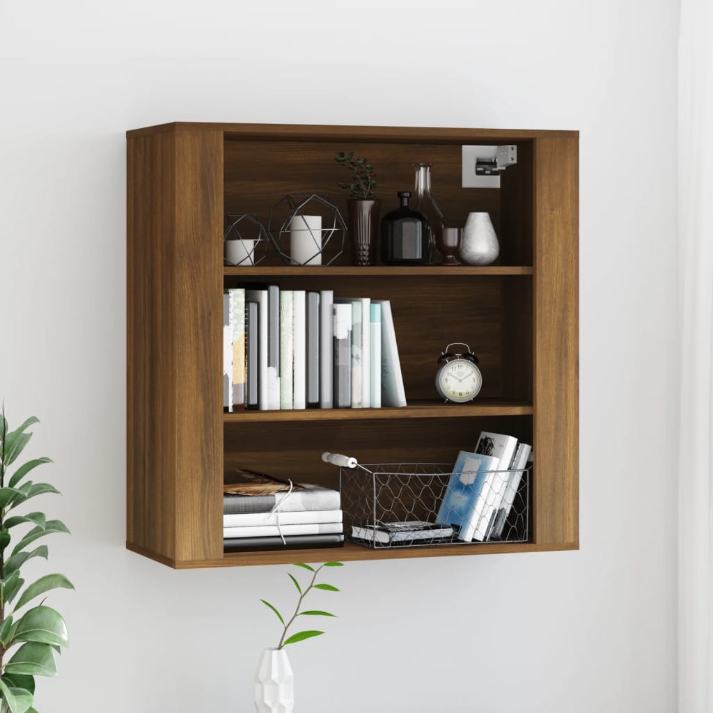 Armoire murale Chêne marron 80x33x80 cm Bois d'ingénierie - XIOS