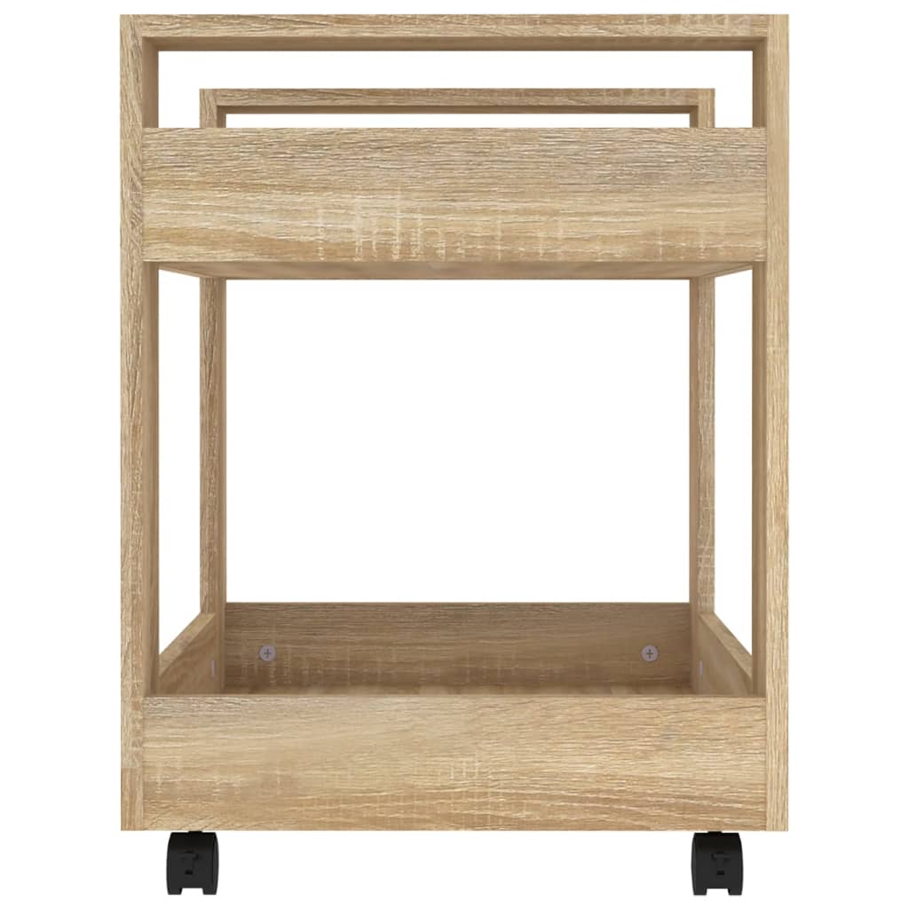 Chariot de bureau Chêne sonoma 60x45x60 cm Bois d'ingénierie - XIOS