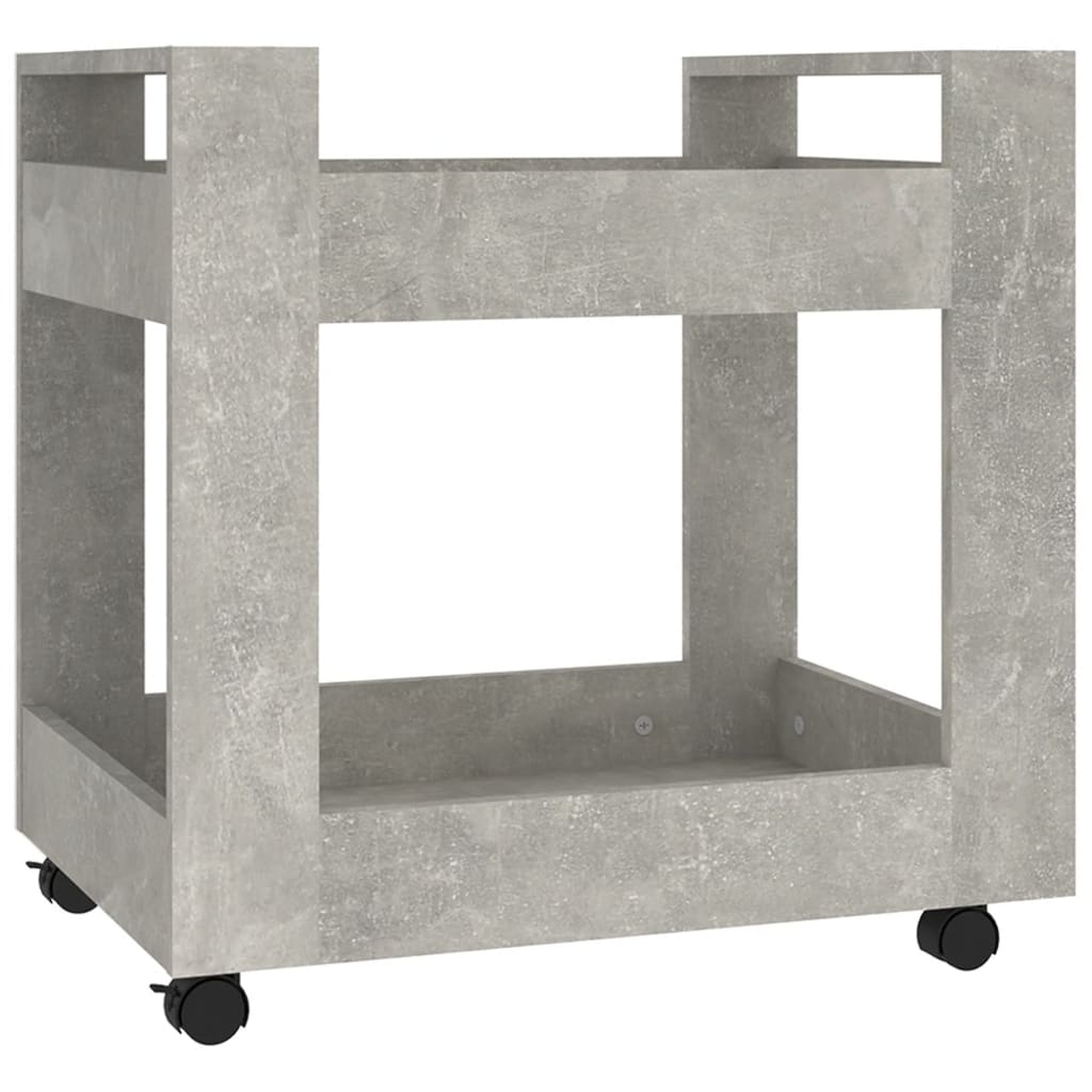Chariot de bureau Gris béton 60x45x60 cm Bois d'ingénierie - XIOS