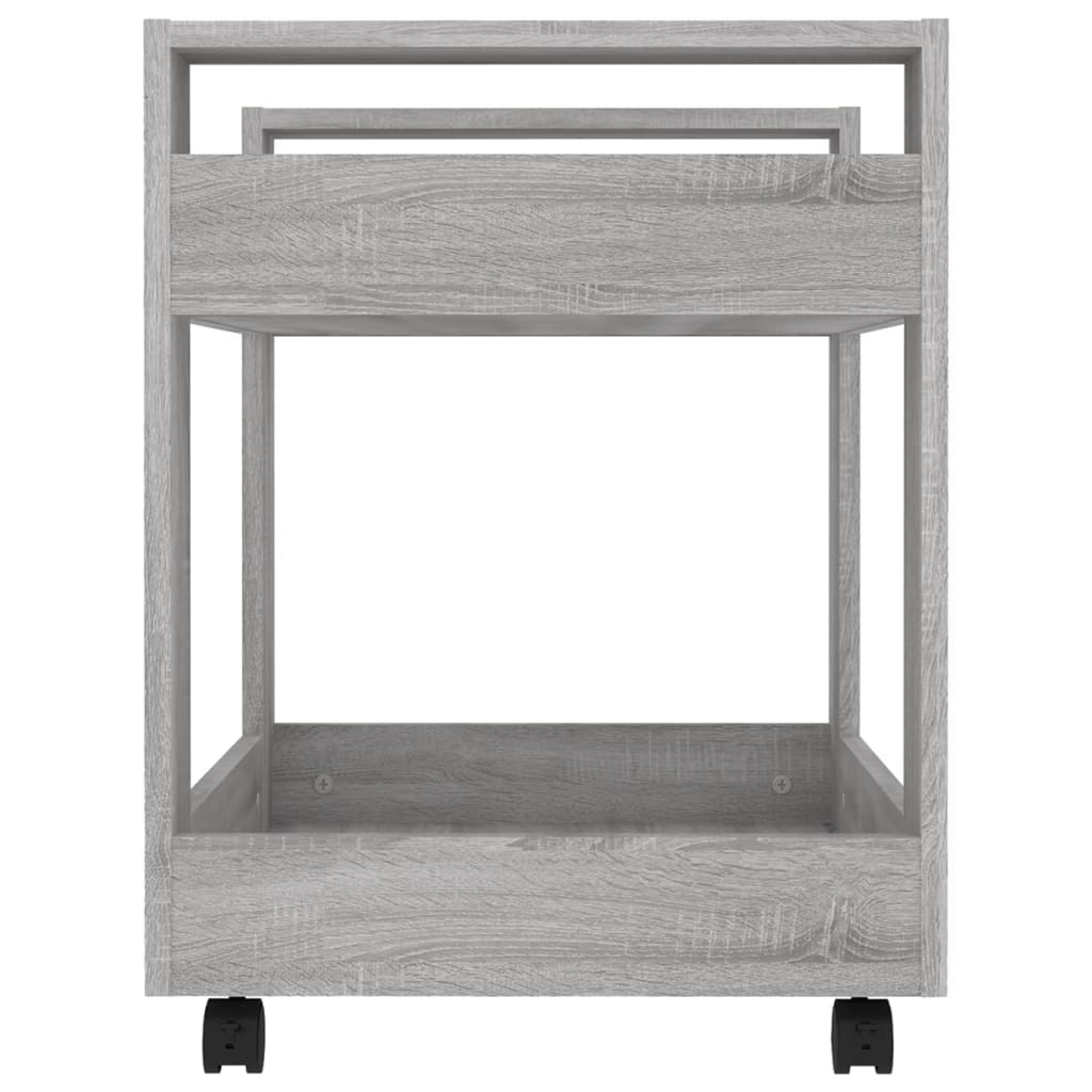 Chariot de bureau Sonoma gris 60x45x60 cm Bois d'ingénierie - XIOS