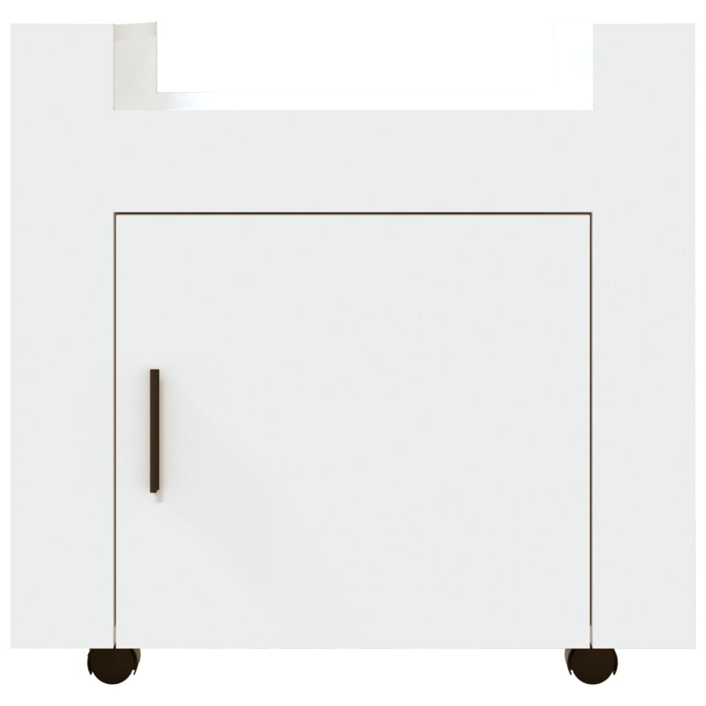 Chariot de bureau Blanc 60x45x60 cm Bois d'ingénierie Chariots & îlots vidaXL