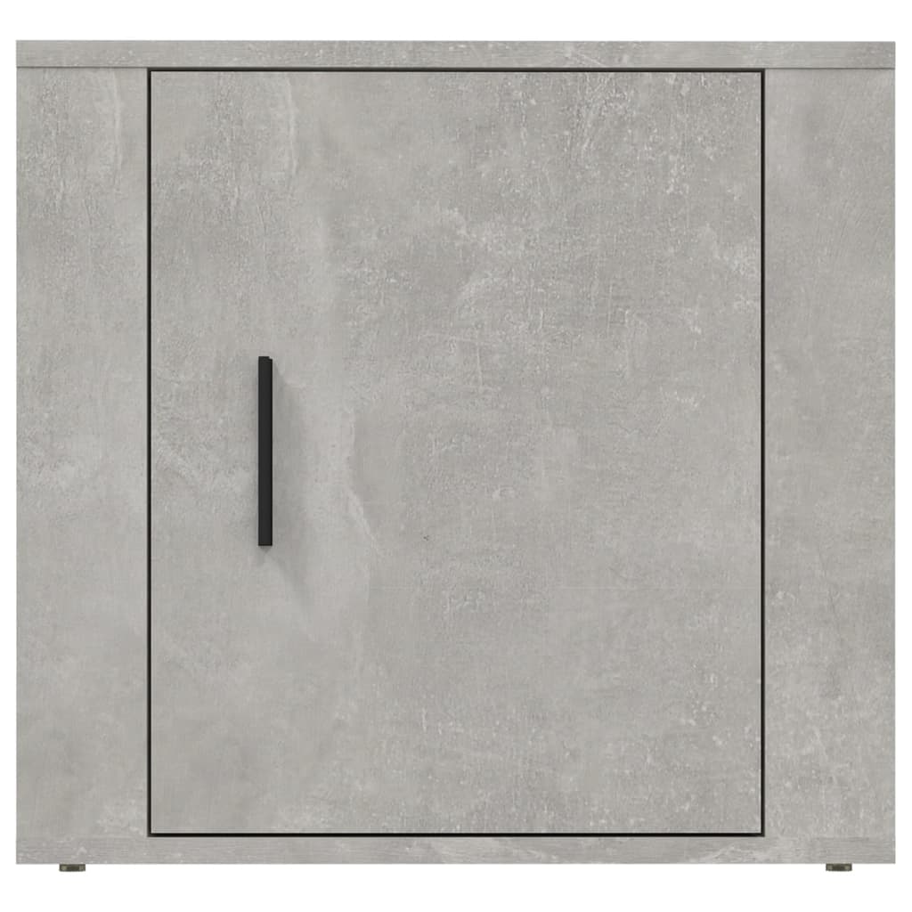 Tables de chevet 2 pcs Gris béton 50x39x47 cm