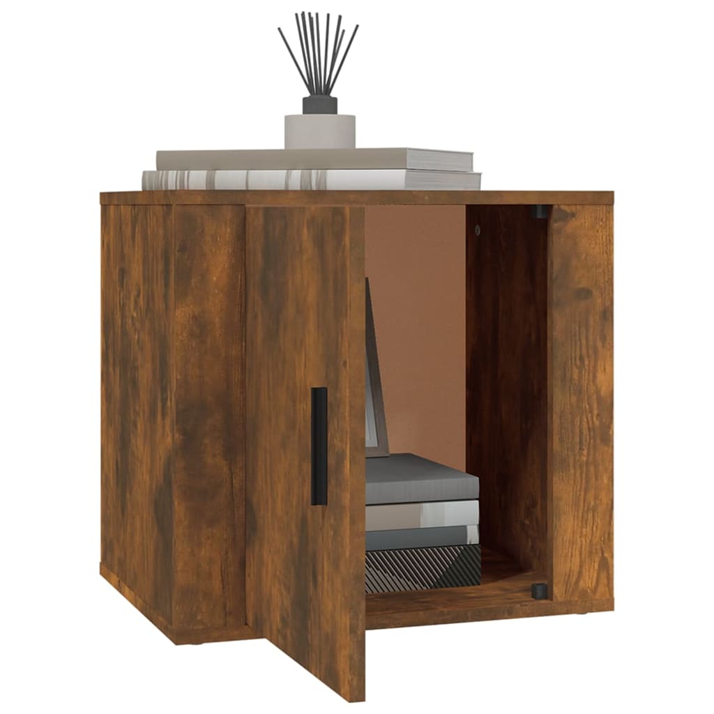 Tables de chevet 2 pcs Chêne fumé 50x39x47 cm