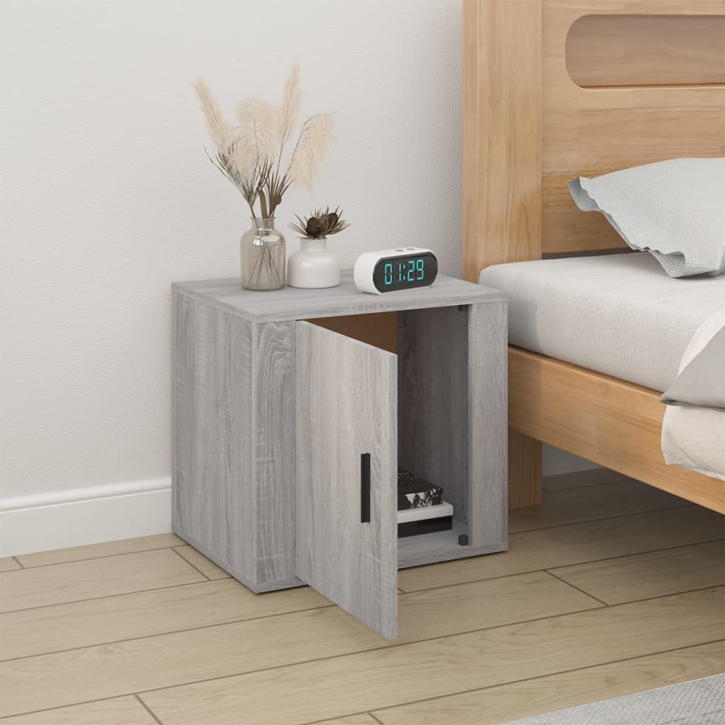 Table de chevet Sonoma gris 50x39x47 cm