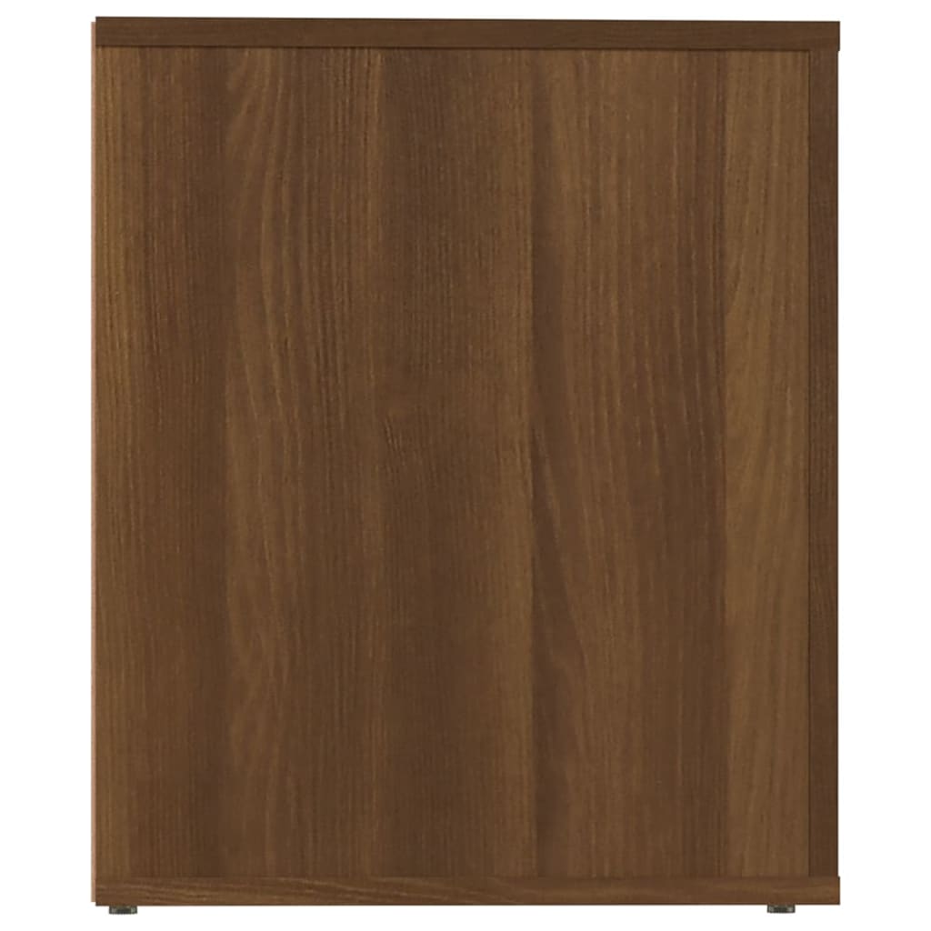 Table de chevet Chêne marron 50x39x47 cm